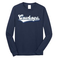 Vintages Cowboys Football Logo Long Sleeve Shirt