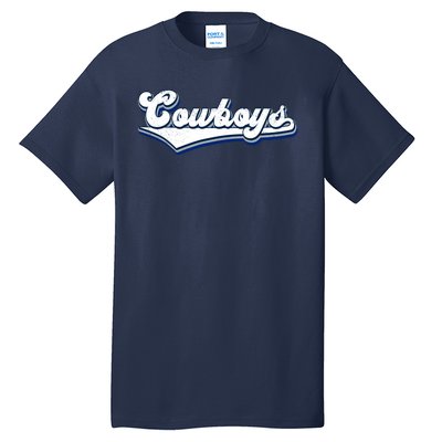 Vintages Cowboys Football Logo Tall T-Shirt