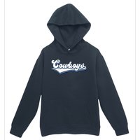 Vintages Cowboys Football Logo Urban Pullover Hoodie