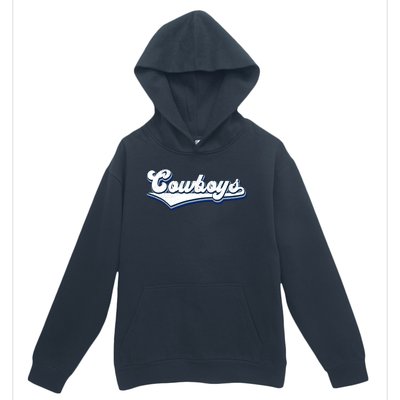 Vintages Cowboys Football Logo Urban Pullover Hoodie