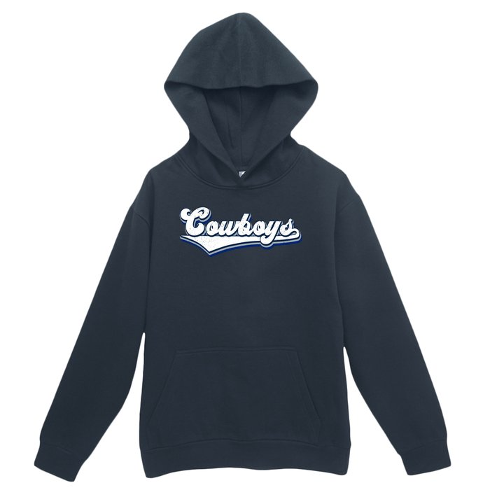 Vintages Cowboys Football Logo Urban Pullover Hoodie