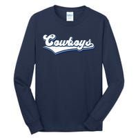 Vintages Cowboys Football Logo Tall Long Sleeve T-Shirt