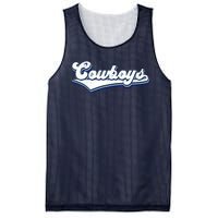 Vintages Cowboys Football Logo Mesh Reversible Basketball Jersey Tank