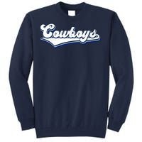 Vintages Cowboys Football Logo Tall Sweatshirt