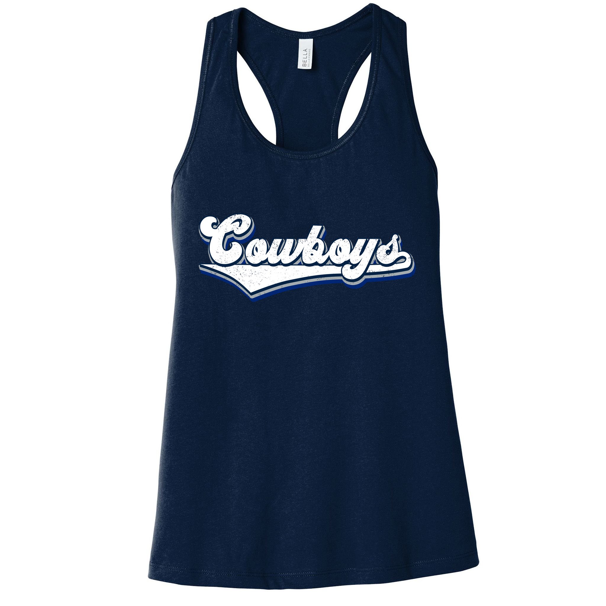 Vintages Cowboys Football Logo Womens Tank Top