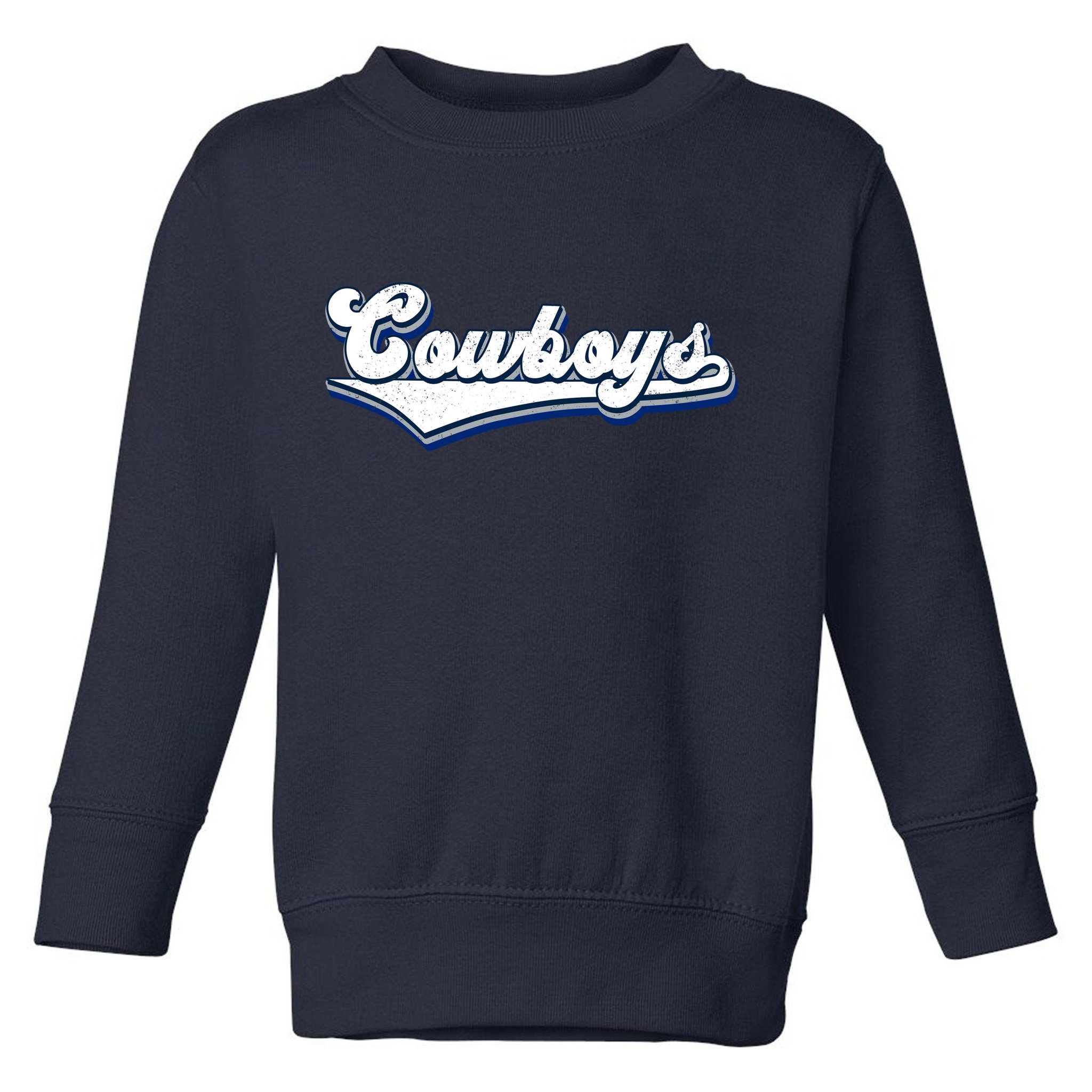 Vintages Cowboys Football Logo Toddler Sweatshirt