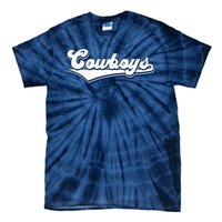 Vintages Cowboys Football Logo Tie-Dye T-Shirt