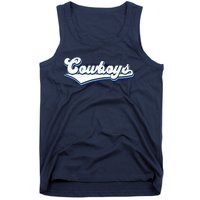 Vintages Cowboys Football Logo Tank Top