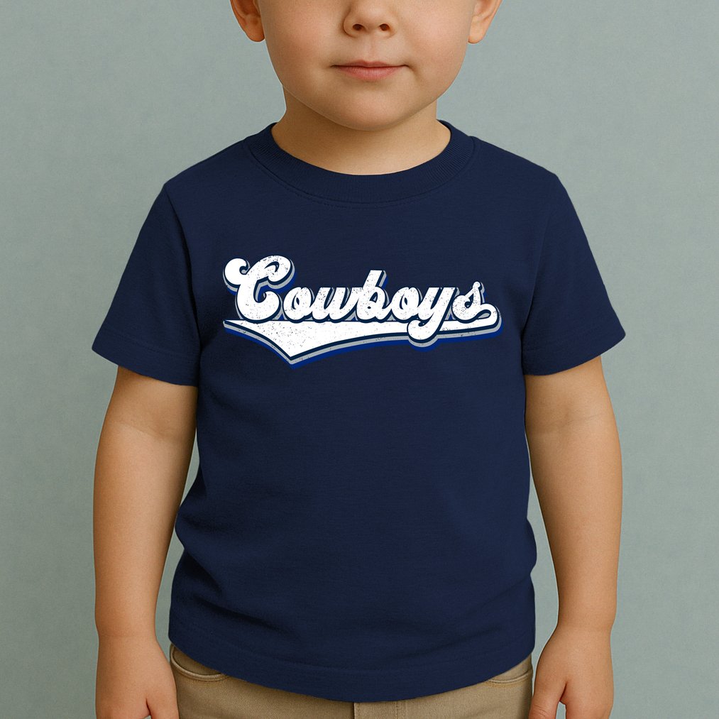 Vintages Cowboys Football Logo Toddler T-Shirt