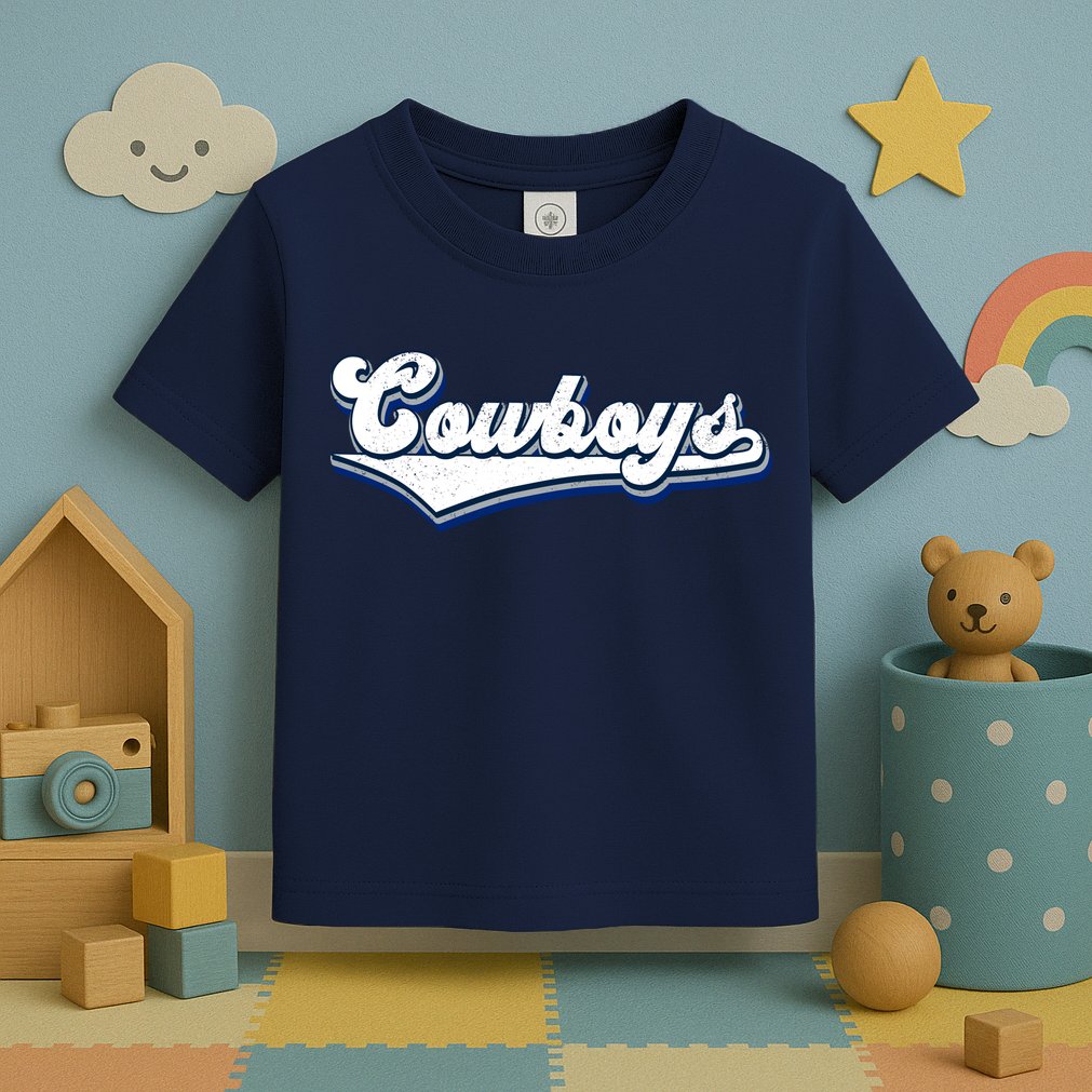 Vintages Cowboys Football Logo Toddler T-Shirt