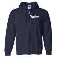 Vintages Cowboys Football Logo Full Zip Hoodie