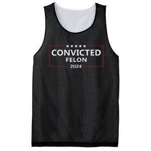 Voted Convicted Felon 2024 Pro Trump Mesh Reversible Basketball Jersey Tank