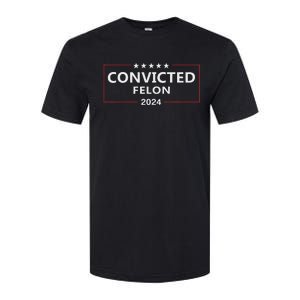 Voted Convicted Felon 2024 Pro Trump Softstyle CVC T-Shirt