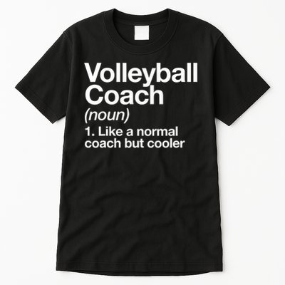 Volleyball Coach Funny Sports Definition Trainer Instructor Tall T-Shirt