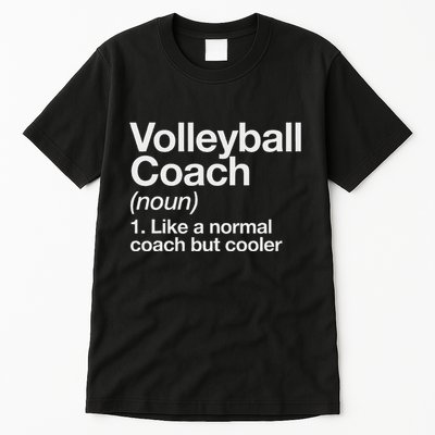 Volleyball Coach Funny Sports Definition Trainer Instructor Tall T-Shirt