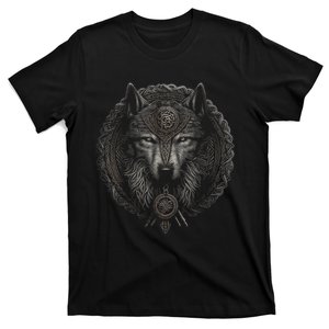 Viking Celtic Fenrir Wolf Women T-Shirt