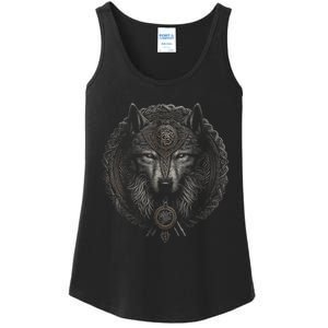 Viking Celtic Fenrir Wolf Women Ladies Essential Tank