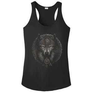 Viking Celtic Fenrir Wolf Women Ladies PosiCharge Competitor Racerback Tank