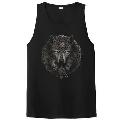 Viking Celtic Fenrir Wolf Women PosiCharge Competitor Tank