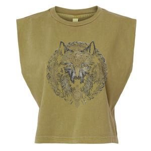 Viking Celtic Fenrir Wolf Women Garment-Dyed Women's Muscle Tee