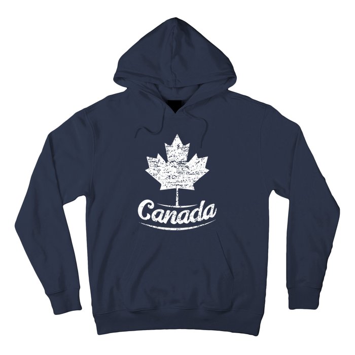 Vintage Canada Flag Canadian Flag Maple Leaf Hoodie