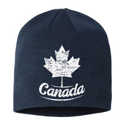 Vintage Canada Flag Canadian Flag Maple Leaf Sustainable Beanie