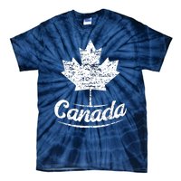 Vintage Canada Flag Canadian Flag Maple Leaf Tie-Dye T-Shirt