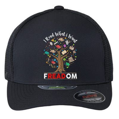 Vintage Censorship Freedom Reading Nerd I Read Banned Books Flexfit Unipanel Trucker Cap