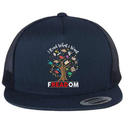 Vintage Censorship Freedom Reading Nerd I Read Banned Books Flat Bill Trucker Hat