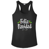 Vintage Christmas Feliz Navidad Retro Mexican Spanish Xmas Gift Ladies PosiCharge Competitor Racerback Tank