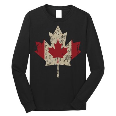 Vintage Canada Flag Shirts Maple Leaf Canadian Pride Long Sleeve Shirt