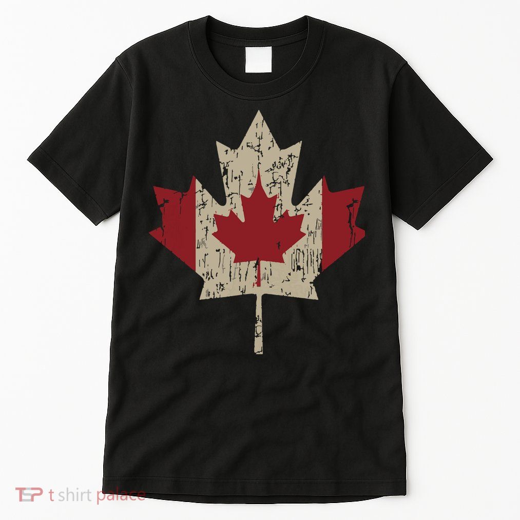 Vintage Canada Flag Shirts Maple Leaf Canadian Pride Tall T-Shirt