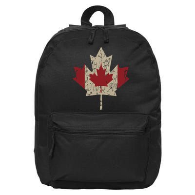 Vintage Canada Flag Shirts Maple Leaf Canadian Pride 16 in Basic Backpack