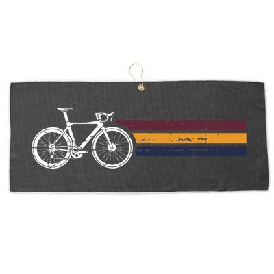 Vintage Cycling Funny Classic Bicycle Bicycling Lover Outfit Large Microfiber Waffle Golf Towel