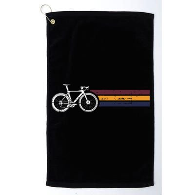 Vintage Cycling Funny Classic Bicycle Bicycling Lover Outfit Platinum Collection Golf Towel