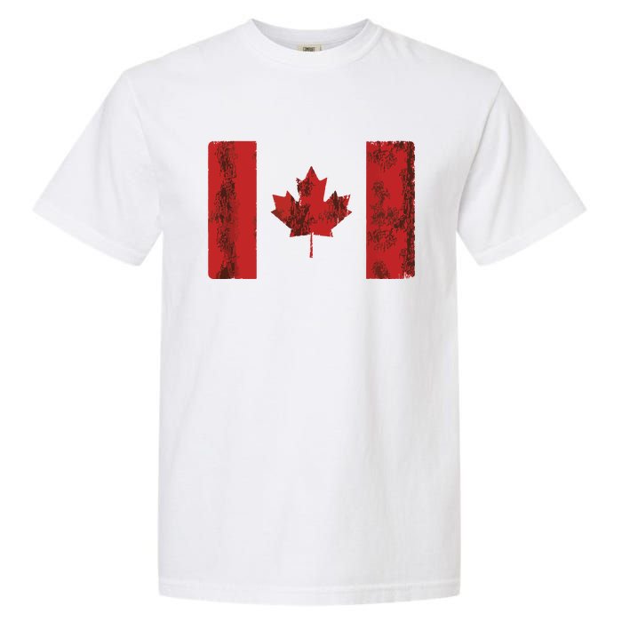 Vintage Canadian Flag CA Canada Souvenir Gift Garment-Dyed Heavyweight T-Shirt