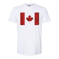 Vintage Canadian Flag CA Canada Souvenir Gift Softstyle CVC T-Shirt