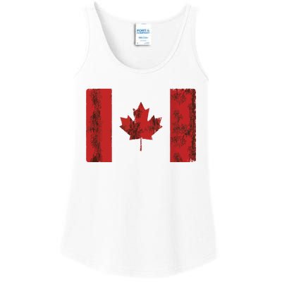 Vintage Canadian Flag CA Canada Souvenir Gift Ladies Essential Tank