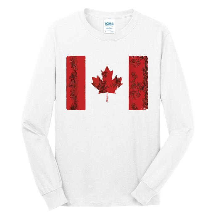 Vintage Canadian Flag CA Canada Souvenir Gift Tall Long Sleeve T-Shirt