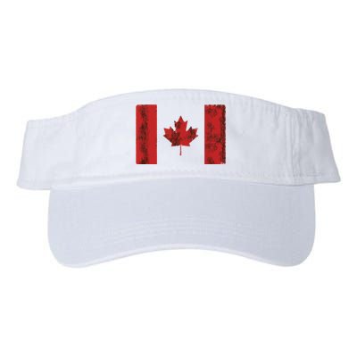 Vintage Canadian Flag CA Canada Souvenir Gift Valucap Bio-Washed Visor