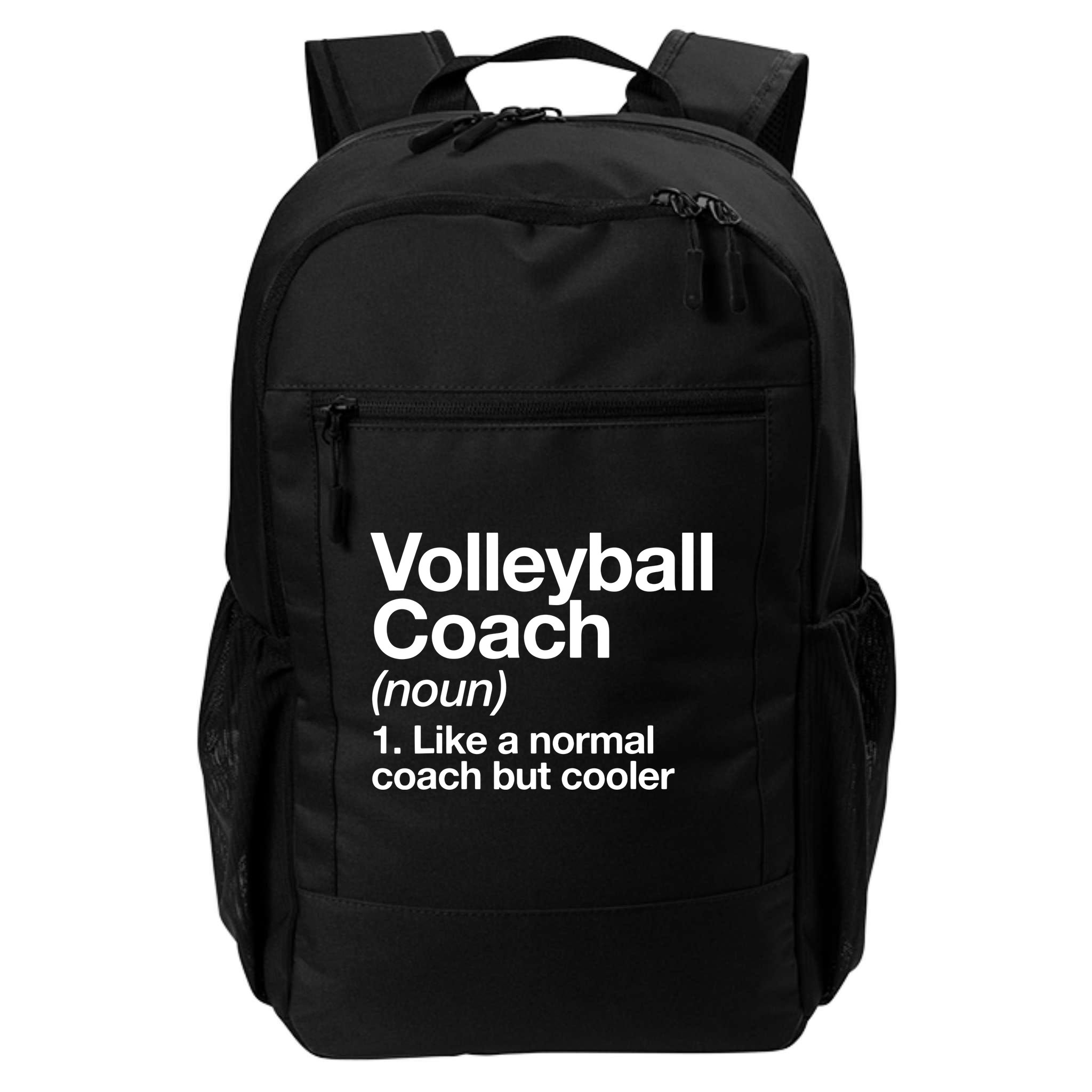 Volleyball Coach Funny Sports Definition Trainer Instructor Backpack
