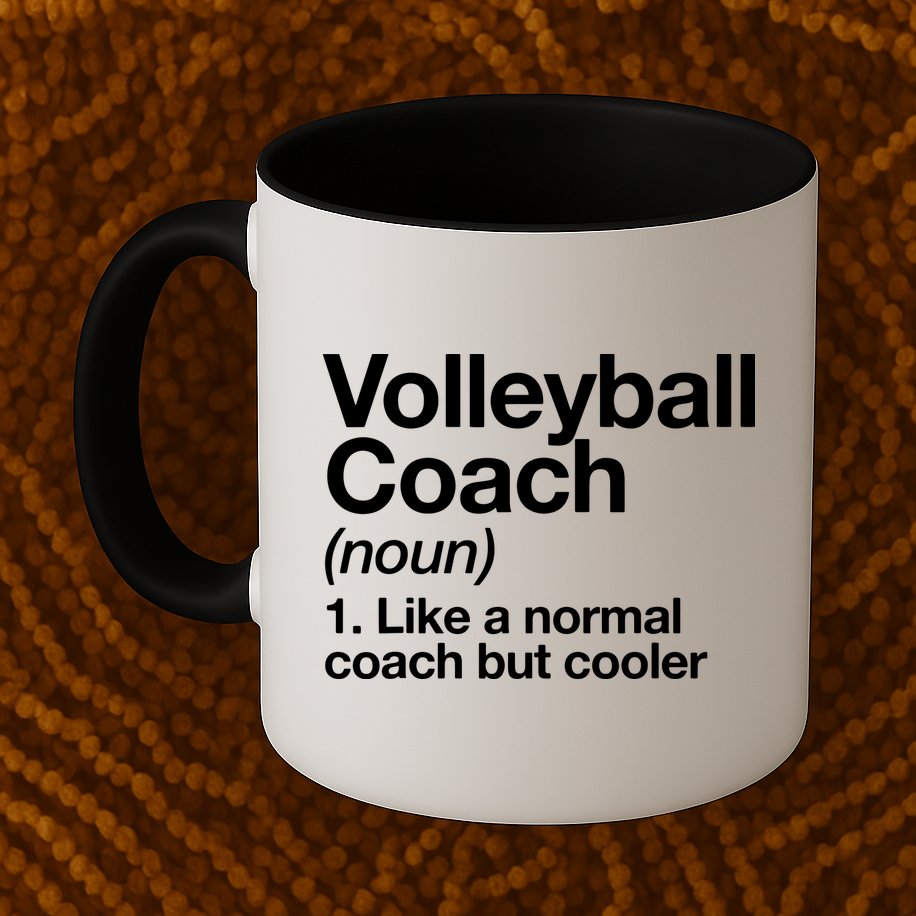 Volleyball Coach Funny Sports Definition Trainer Instructor Mug