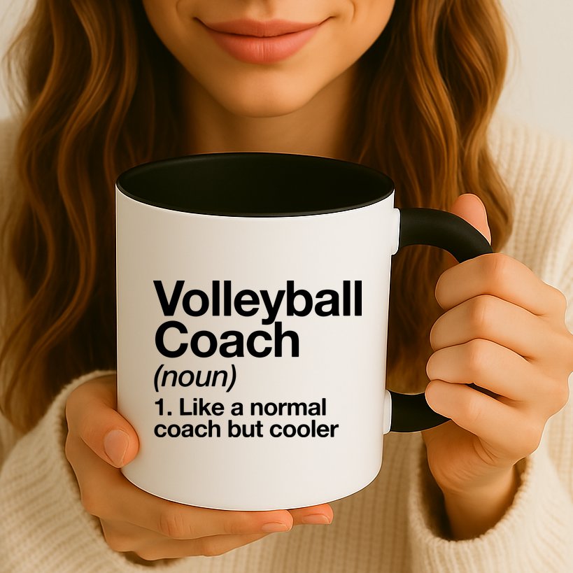 Volleyball Coach Funny Sports Definition Trainer Instructor Mug