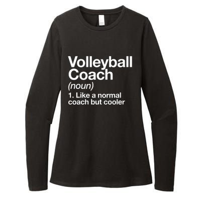 Volleyball Coach Funny Sports Definition Trainer Instructor Womens CVC Long Sleeve Shirt