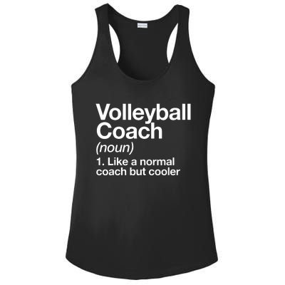 Volleyball Coach Funny Sports Definition Trainer Instructor Ladies PosiCharge Competitor Racerback Tank