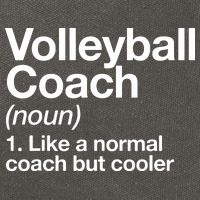 Volleyball Coach Funny Sports Definition Trainer Instructor Cotton Canvas Backpack