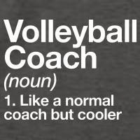 Volleyball Coach Funny Sports Definition Trainer Instructor Vector Backpack
