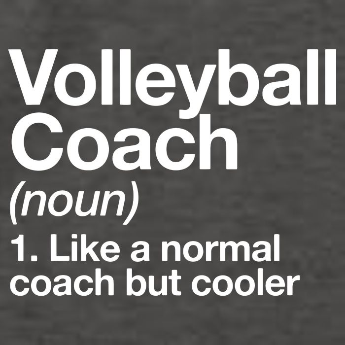 Volleyball Coach Funny Sports Definition Trainer Instructor Vector Backpack