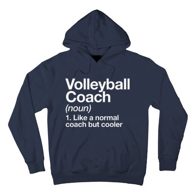 Volleyball Coach Funny Sports Definition Trainer Instructor Hoodie