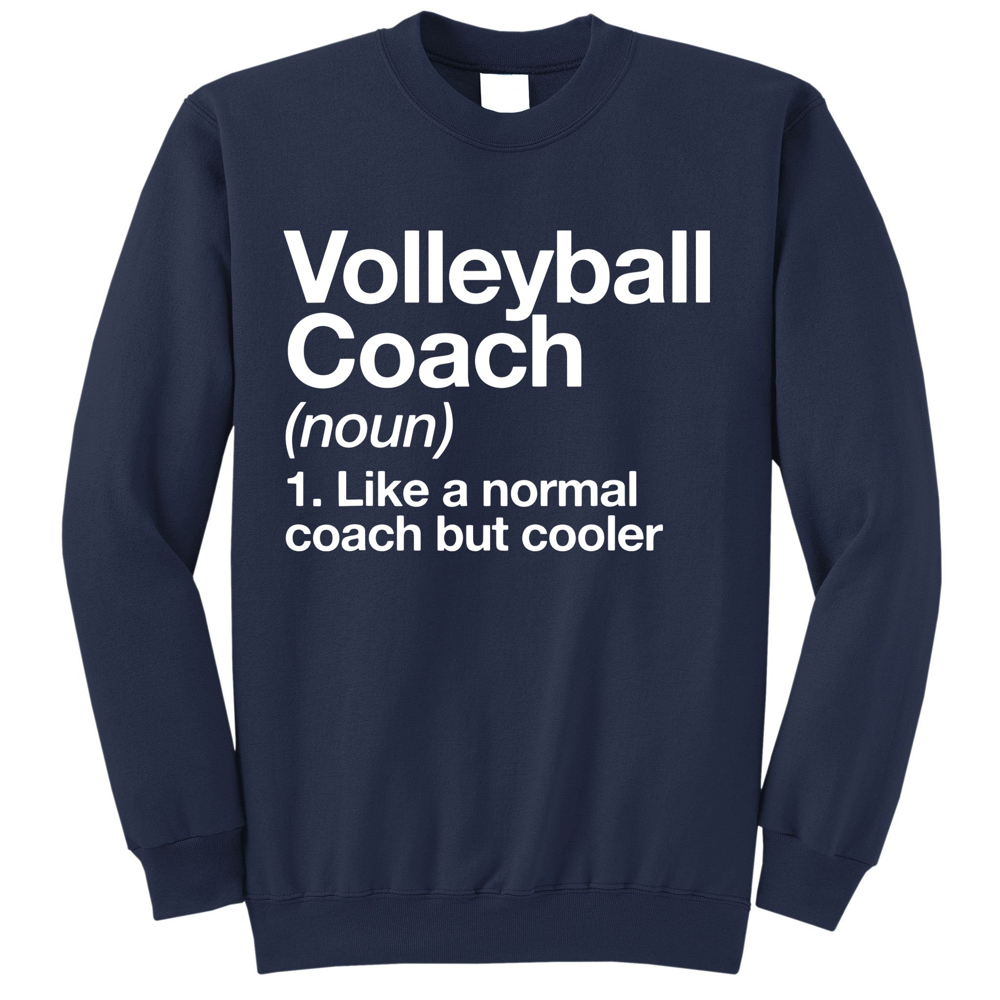 Volleyball Coach Funny Sports Definition Trainer Instructor Sweatshirt